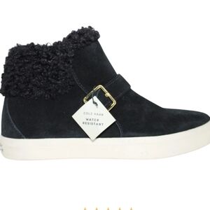 COLE HAAN Nantucket Cozy Ankle Boot In Black Suede Size 7